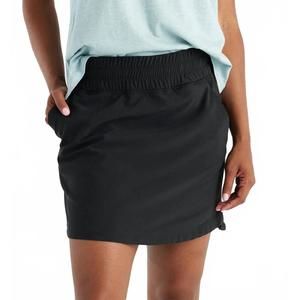 NEW FREE FLY pull-on breeze skirt in black